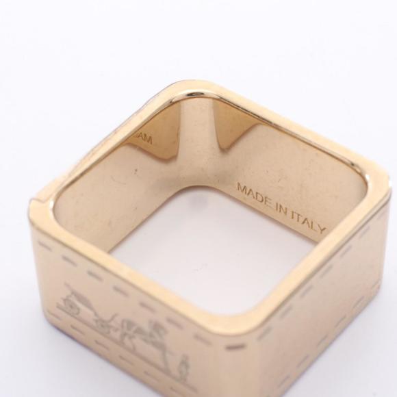 Hermes Hermès Bordeaux 90 Scarf Ring, GP, Women's, Gold, H601462S - Picture 3 of 3